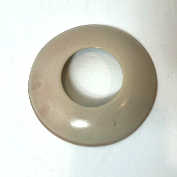 Dunes Studio PEI Ikebana Pottery Vase Braided Detail 12" Dia Blue Ceramic - Picture 6 of 9